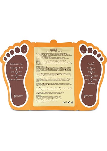 Foot Peeling Pack - Professıonal Çorap Tipi Ayak Peeling Maskesi Ayak