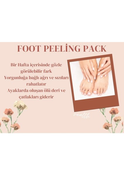 Ölü Deri ve Çatlaklar Için Soyulabilen Ayak Peeling Maskesi 50ML Wonder Foot Peeling Mask Ay fırsatları