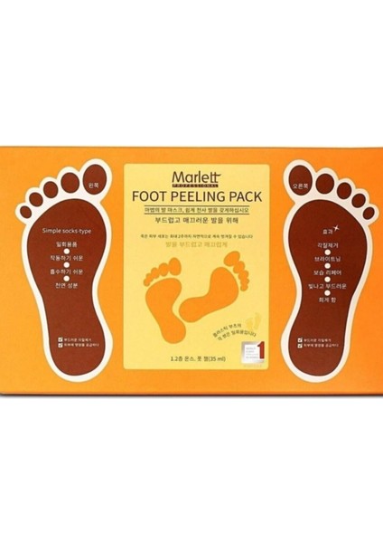 Professional Çorap Tipi Ayak Peeling Maskesi Ayak Maskesi- Foot Peeling Pack