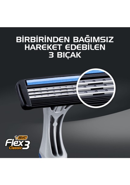 Flex 3 Classic 3 Bıçaklı Tıraş Bıçağı 5 Adet 153 010