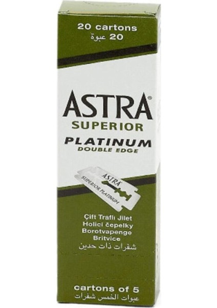 Superior Platinum Yaprak Jilet 100 Adet 3 Adet Astra Jilet