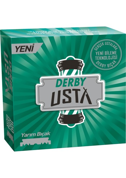 Usta Yarım Bıçak 100 Adet Ergonomik Tasarım ile Hassas Tıraş Deneyimi Sunar