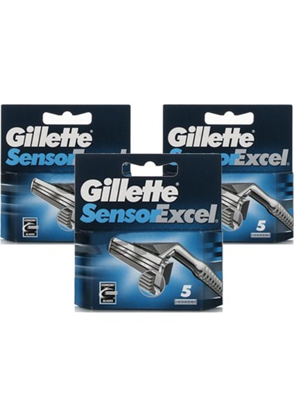 Sensor Excel 5'Li Yedek Tıraş Bıçağı X 3 Adet St