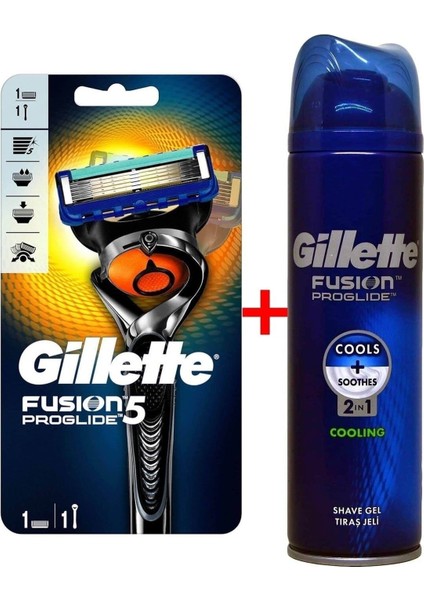 Fusion Proglide Flexball Tıraş Makinesi + Proglide Tıraş Jeli 200 Ml