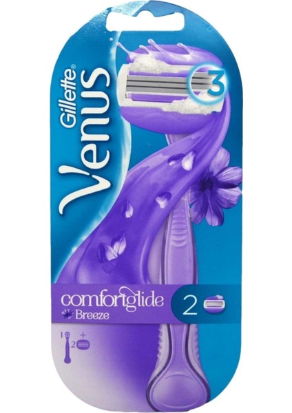 Venüs Comfort Glide Breeze Tıraş Makinesi + 2 Yedek Başlık
