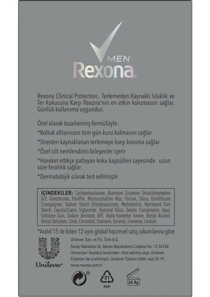 Clinical Protection Fresh Erkek Stick modelleri