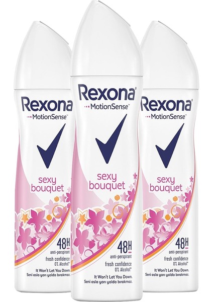 Kadın Sprey Deodorant Sexy Bouquet 150 ml X3 Adet fiyatları
