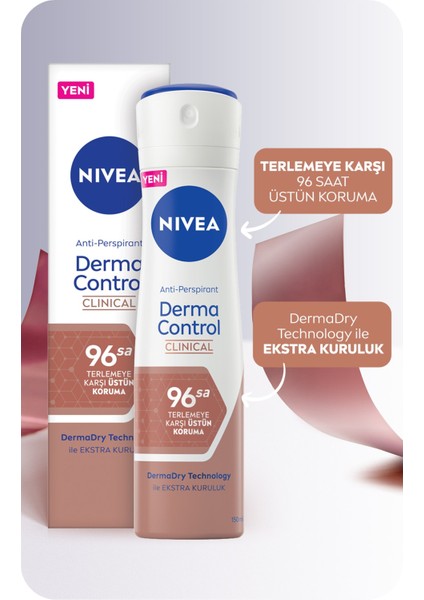Derma Control Clinical Kadın Sprey Deodorant 150ML 96 Saat Üstün Koruma fiyatları
