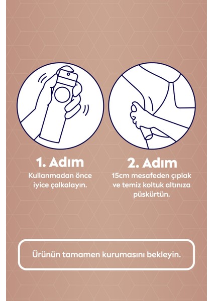 Derma Control Clinical Kadın Sprey Deodorant 150ML 96 Saat Üstün Koruma fırsatları