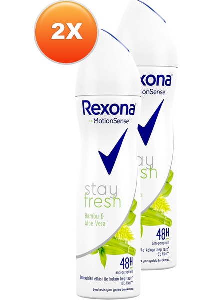 Stay Fresh Bambu ve Aloe Vera Kadın Deodorant 150 Ml. Ikili Paket