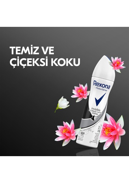 Kadın Deodorant Sprey Invisible On Black White Clothes 150 ml X3 Adet