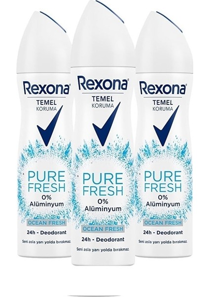 Ocean Fresh Kadın Deodorant 150 ml x 3 Adet