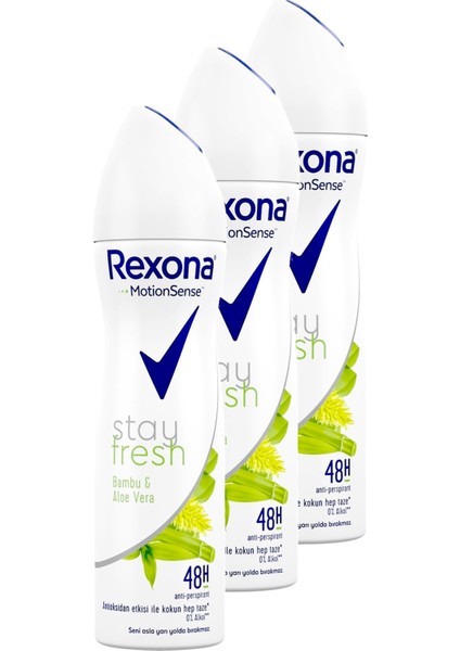 Stay Fresh Bambu ve Aloe Vera Kadın Deodorant 150 Ml. Üçlü Paket fiyatları