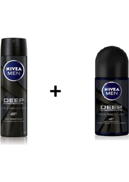 Men Deep Dimension Deodorant + Men Dimension Roll-On