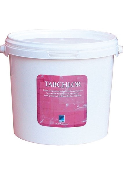 Tabchlor 15 kg %90 Tablet Klor - %90 Chlorine Tablets - Stabilize Triklor Tableti 200 Gr-Toptancıyızbiz