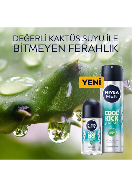Men Erkek Sprey Deodorant Cool Kick Fresh 48 Saat Anti-Perspirant Koruma 150ML fırsatları
