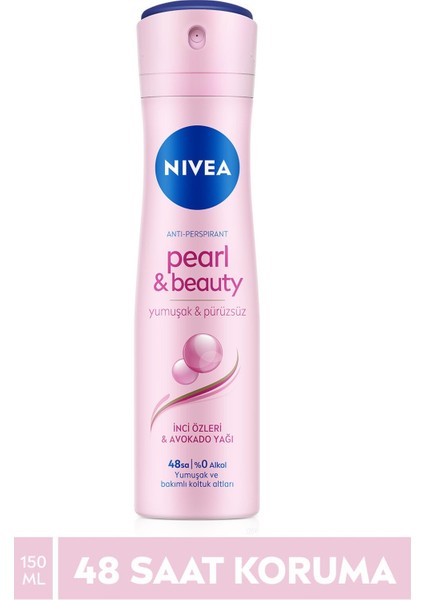 Kadın Sprey Deodorant Pearl&beauty 150MLX2 Adet fiyatları