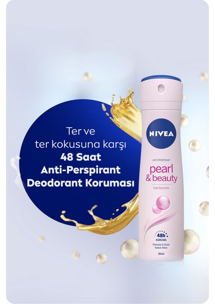 Kadın Sprey Deodorant Pearl&beauty 150MLX2 Adet fırsatları