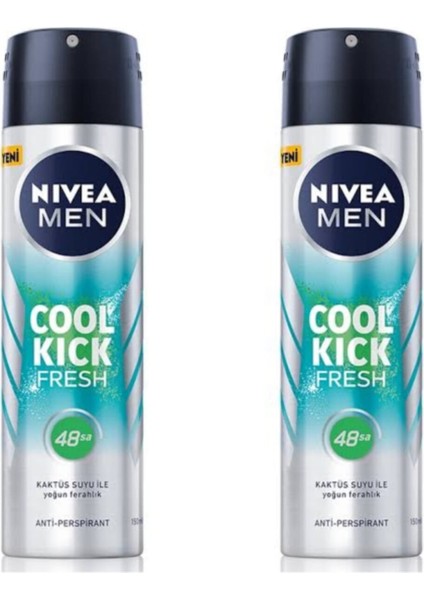Erkek Men Cool Kick Fresh Deodorant 2'li