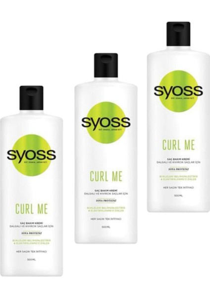 Curl Me Saç Kremi 500 Ml 3'Lü Set