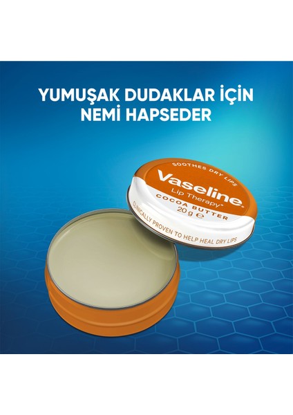 Lip Therapy Yumuşatıcı Dudak Kremi Kakao Yağı 20 G X2 Adet fırsatları
