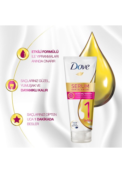 1 Minute Serum Saç Bakım Kremi Uzun Saç Terapisi 170 ml fırsatları