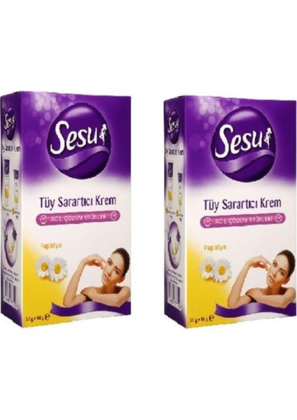 Tüy Sarartici Krem 35G + 18G Papatya X2 Adet