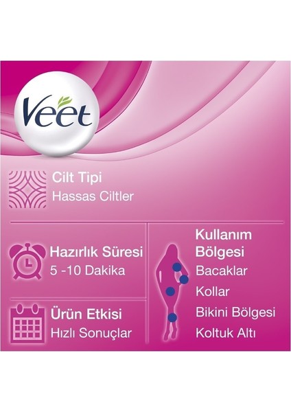 Veet Tüy Dökücü Sprey Bacak & Vücut Bölgesi Hassas Ciltler 150 ml 3 Adet Veet Sprey