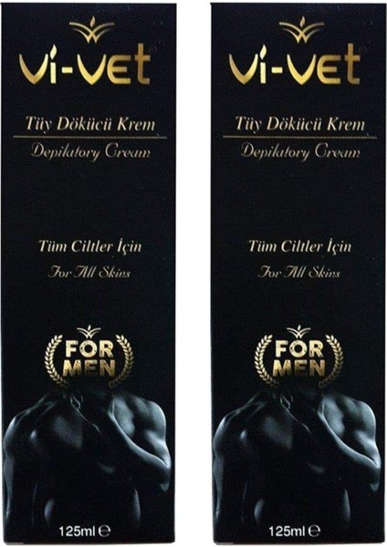 Vi Vet Vivet 2 Adet Tüy Dökücü Krem For Men 125 Ml.