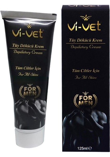 Vi Vet Vivet 2 Adet Tüy Dökücü Krem For Men 125 Ml.