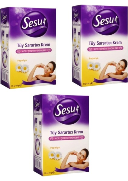 -Tüy Sarartıcı Krem 3 Adet 35 18 Gr, 3 Adet 35 18 gr Tüy Sarartıcı