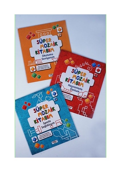 Süper Mozaik Kitabım 3 Kitap Set 2-5 Yaş