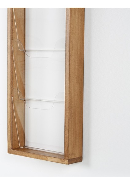 Duvar Tipi Ahşap Dergilik - Broşürlük fırsatları