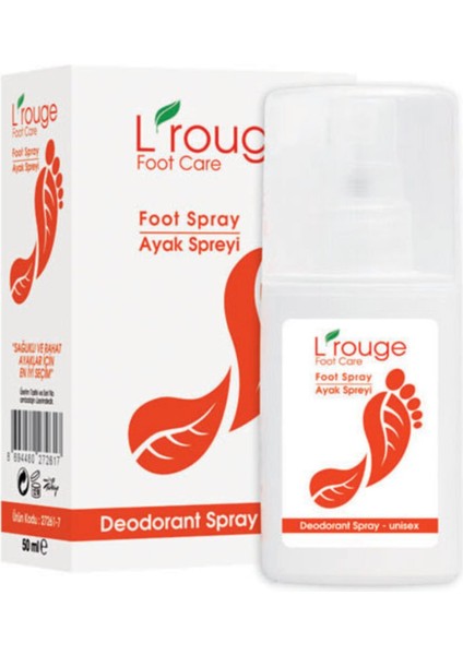 Foot Spray / Ayak Kokusuna ve Mantara Karşı Etkili Sprey