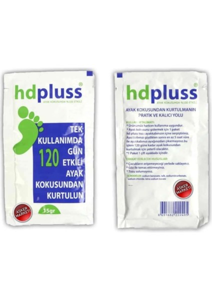 Hdpluss Hd Pluss Bot Koku Önleyici - 50 Adet fiyatları