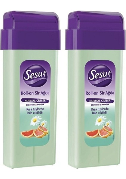 Roll-On Sir Ağda Normal Ciltler Greyfurt-Papatya 100 Ml X 2 Adet.