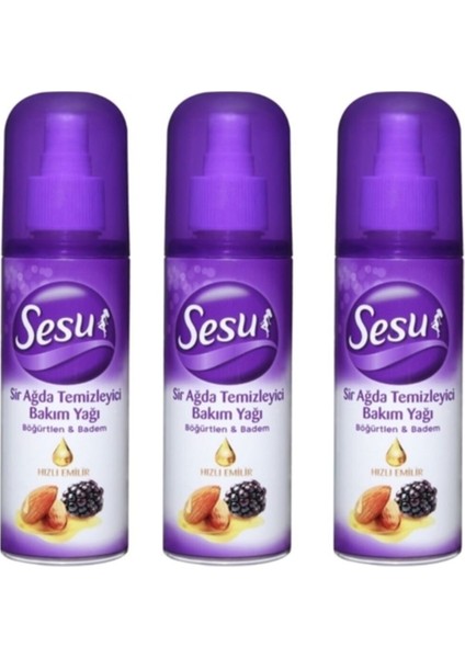 Böğürtlen & Badem Sir Ağda Temizleyici Bakım Yağı 3x150ml
