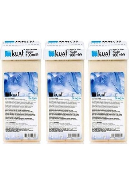 Profesyonel Kartuş Sir Ağda Pudralı 100 Gr 3 Adet