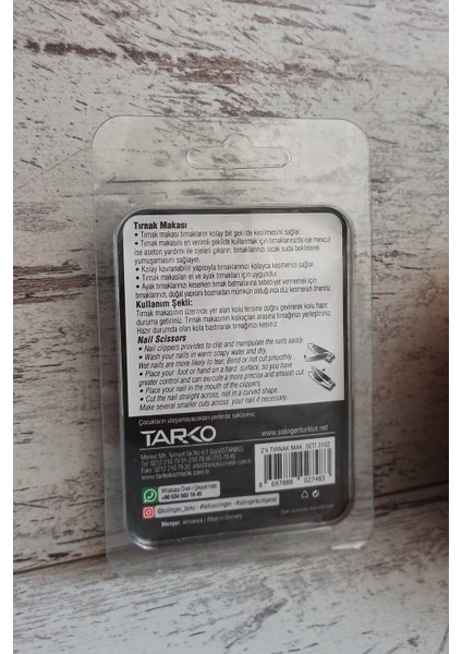 Ikili Tırnak Makası Seti 3102 modelleri