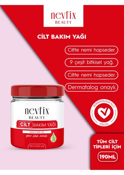 Beauty Cilt Bakım Yağı 9 Yağ Içeren 190ML