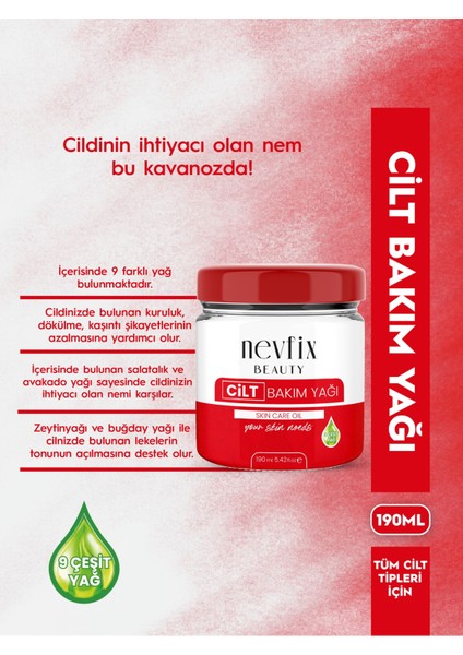 Beauty Cilt Bakım Yağı 9 Yağ Içeren 190ML