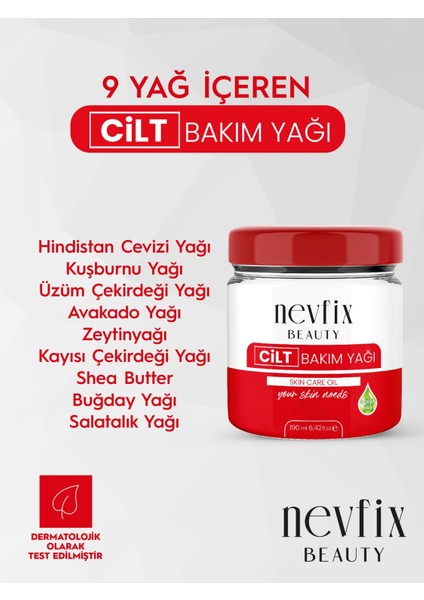 Beauty Cilt Bakım Yağı 9 Yağ Içeren 190ML