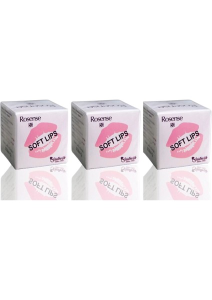 Soft Lips Dudak Vazelini 5ml. - Gülbirlik 3 Adet