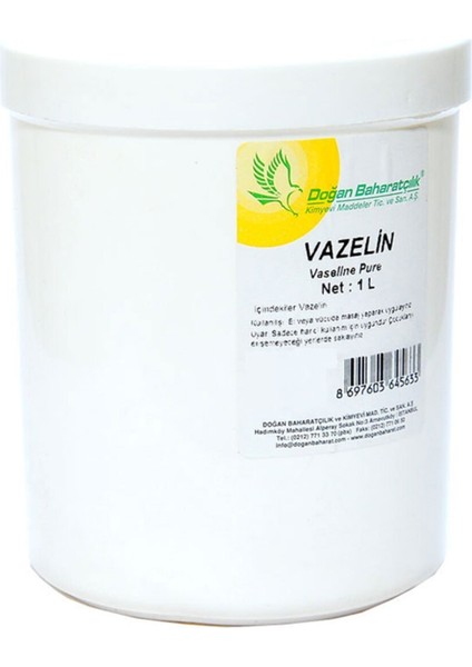 Saf Vazelin Beyaz 1 Lt Pet Kavanoz fiyatları