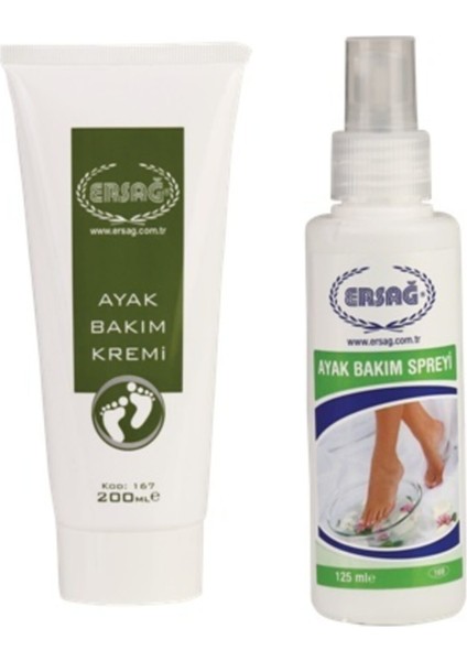 Ayak Bakım Spreyi 125 ml ve Ayak Bakım Kremi 200 ml