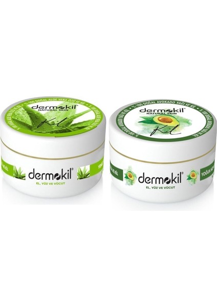 El ve Yüz Bakım Kremi Aloevera 300ML-AVOKADO 300ML 2'li Set