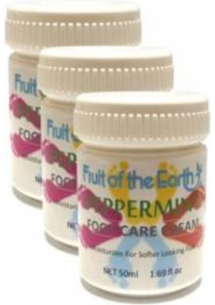 Foot Care Cream Cooling Peppermint 50ML Ayak Bakım Kremi Nane Ferahlığı ve Kokusu 3 Adet