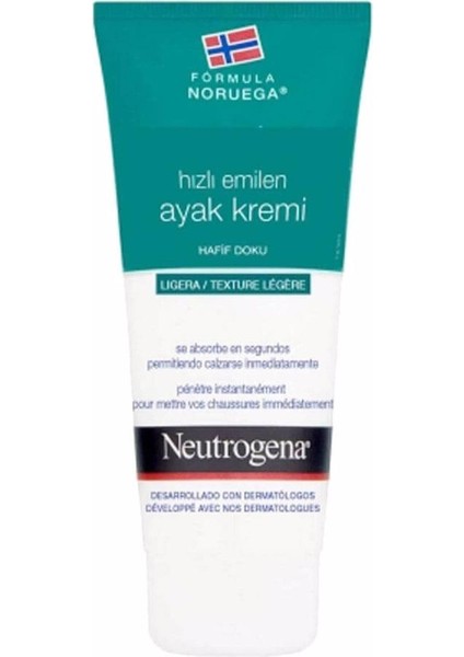 Ayak Kremi Hızlı Emilen 100 ml