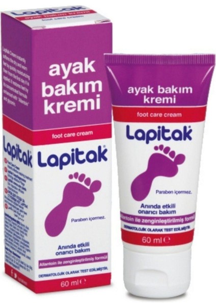 Ayak Bakım Kremi 60 ml Topuk Çatlak Kremi 60 ml El Kremi 60 ml Lapitak Set