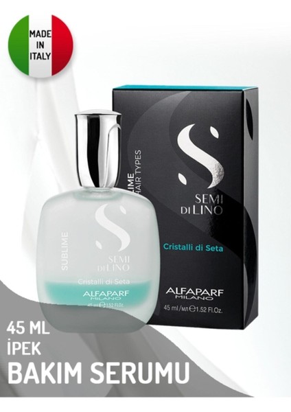 Keymen Semi Di Lino Sublime Cristalli Di Seta Ipek Bakım Serumu 45 ml Alfaparf Ürünleri